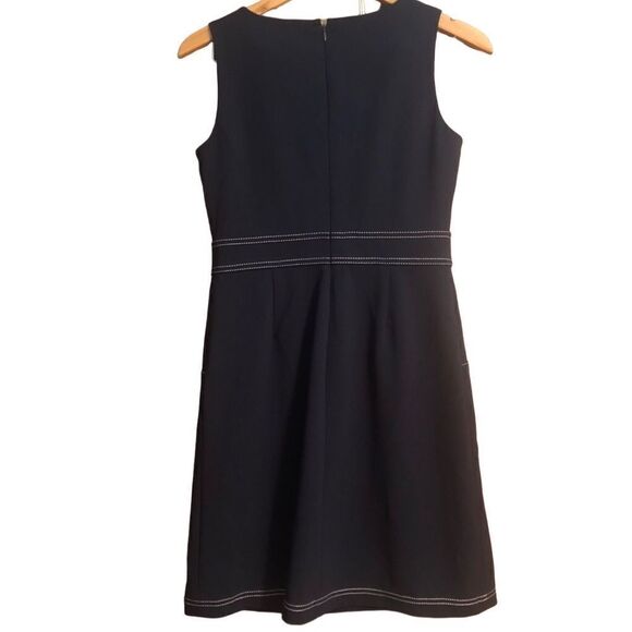 Tommy Hilfiger Sleeveless Sailor Contrast Stitch Gold Buttons Sheath Dress - Picture 4 of 6